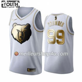 Maillot Basket Enfant Memphis Grizzlies Jae Crowder 99 2019-20 Nike Blanc Golden Edition Swingman